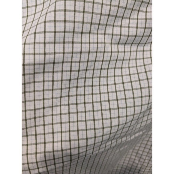 Brooks Brothers Men's 16-34 Gray Checked Long‎ Sleeve Button Up Cotton - Picture 3 of 4